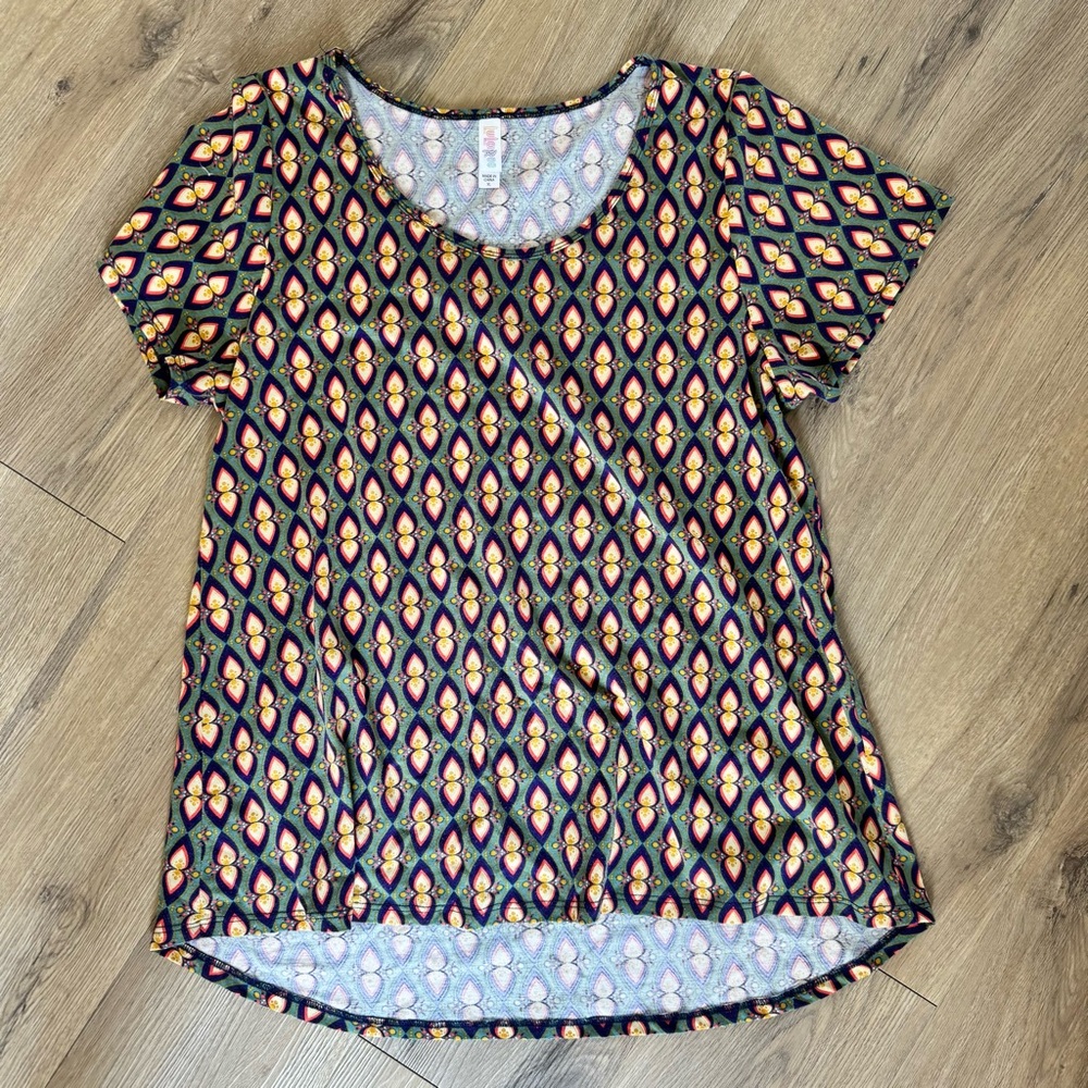 LulaRoe Perfect Tee, Abstract Print